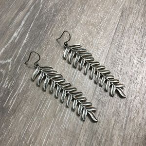 Silver Fossil Earrings